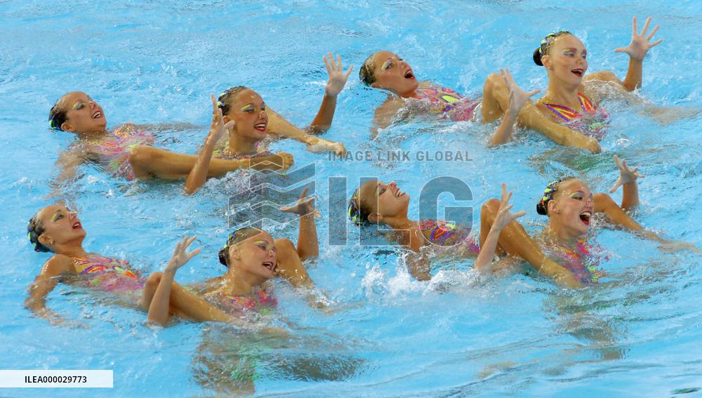 Russia claims synchro gold at world c'ships