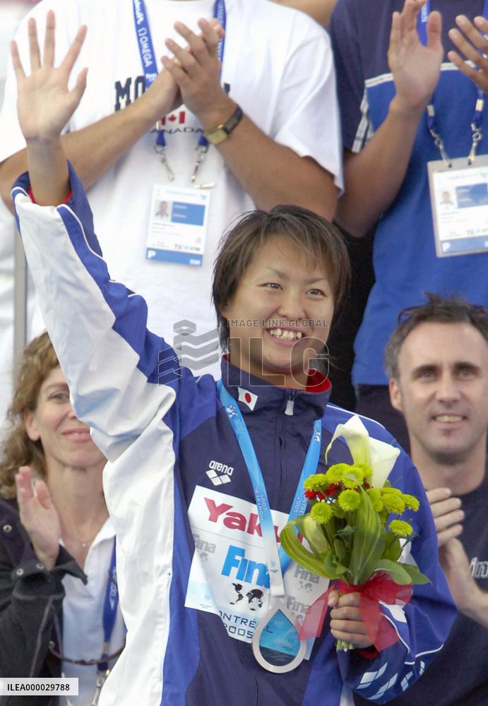 Japan's Shibata wins silver in women's 400m freestyle