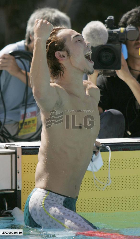 Morita sets national record in 100m backstroke