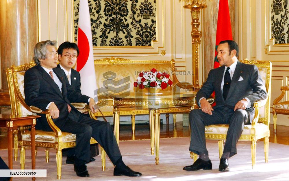 Koizumi, Morocco king agree on need to pursue U.N. reforms