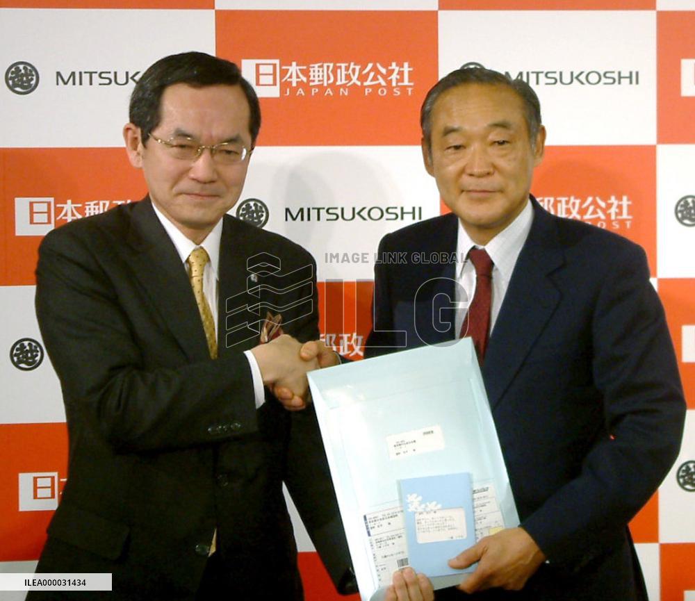 Japan Post, Mitsukoshi agree on business alliance