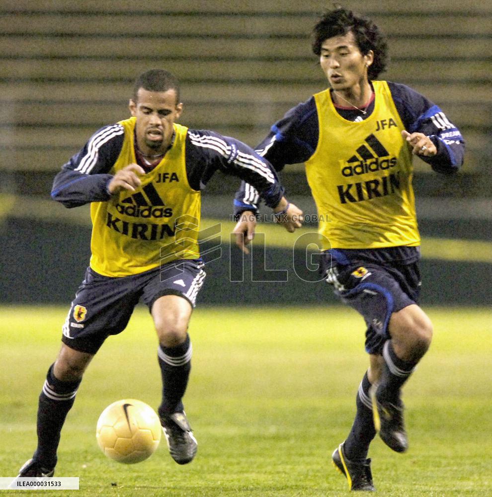 Japan practice ahead of friendly vs U.S.