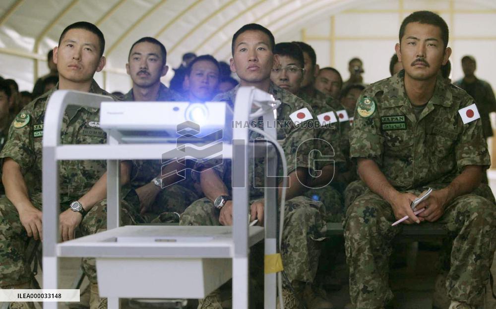 GSDF personnel look back on experiences in Samawah