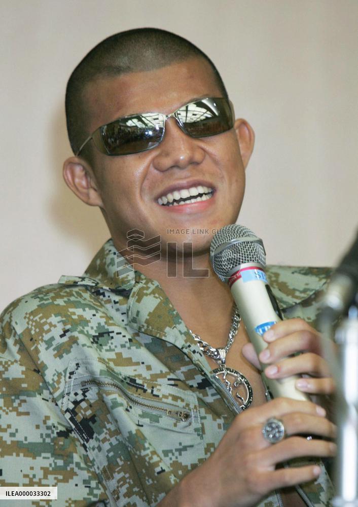 WBA light flyweight champion Kameda holds news conference