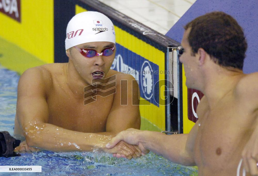 Hansen wins men's 100m breaststroke at Pan-Pacific