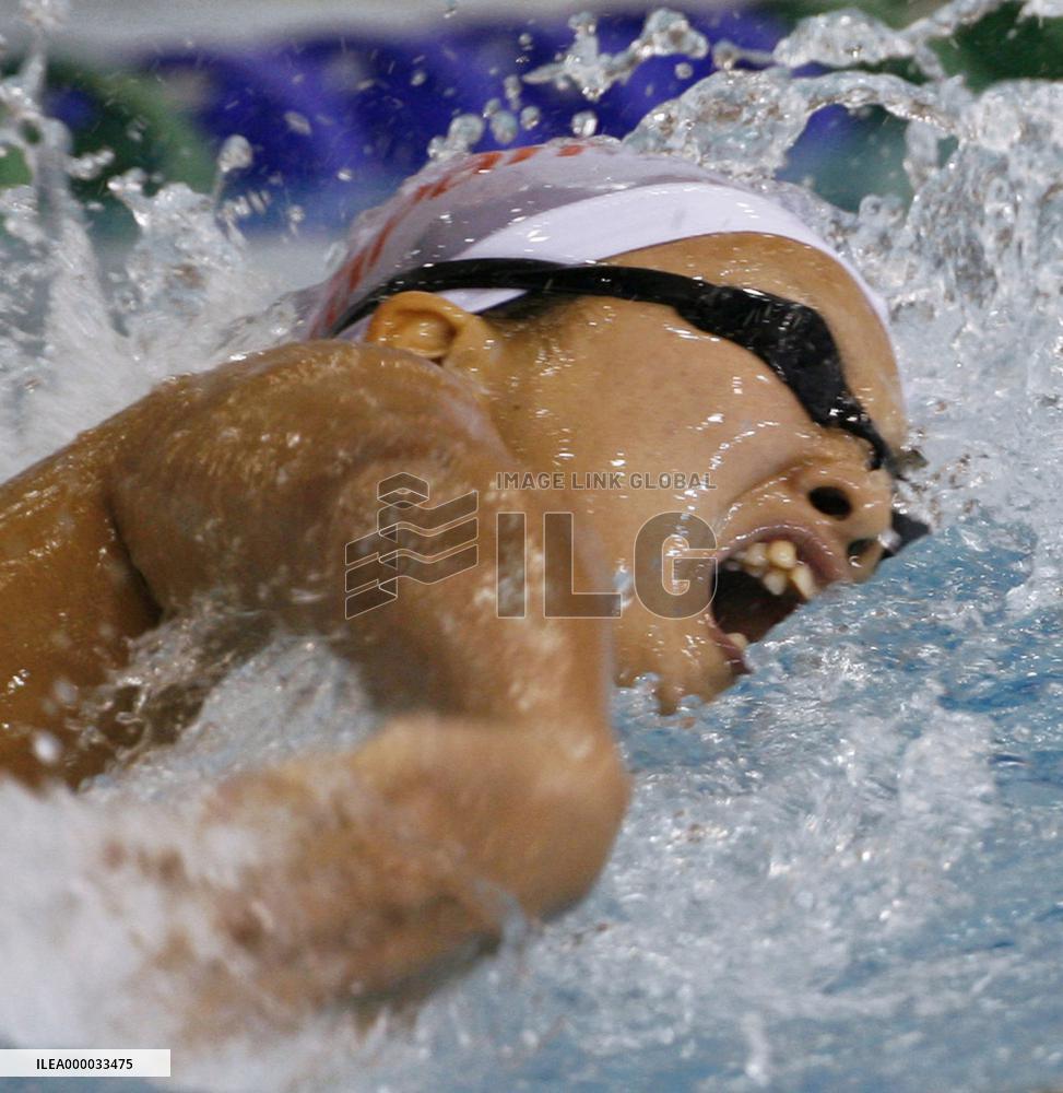 Shibata wins women's 400m freestyle at Pan-Pacific Swimming