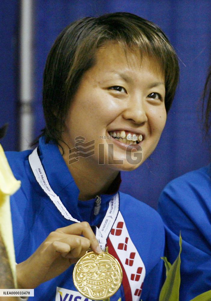 Shibata wins women's 400m freestyle at Pan-Pacific Swimming