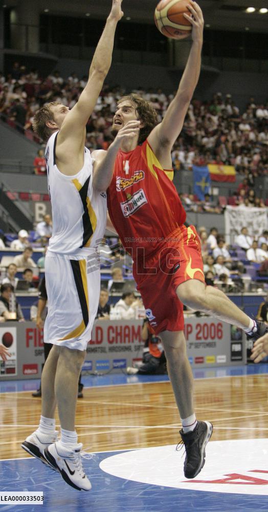 Spain beats Germany 92-71 at World Basketball Championships