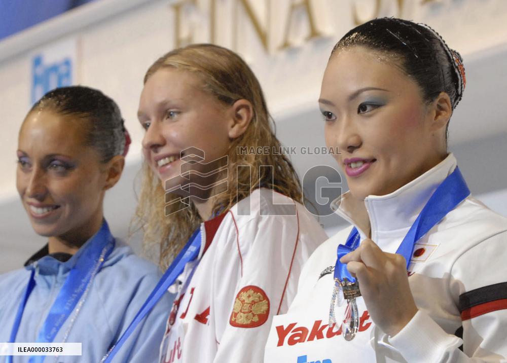 Russia's Ischenko wins solo event at synchronized swimming