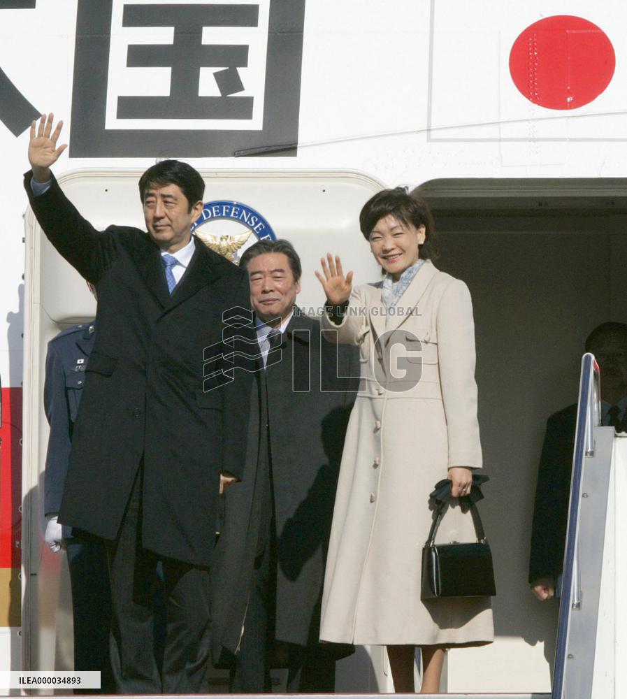 Abe heads for Europe to push for stronger ties, discuss N. Korea