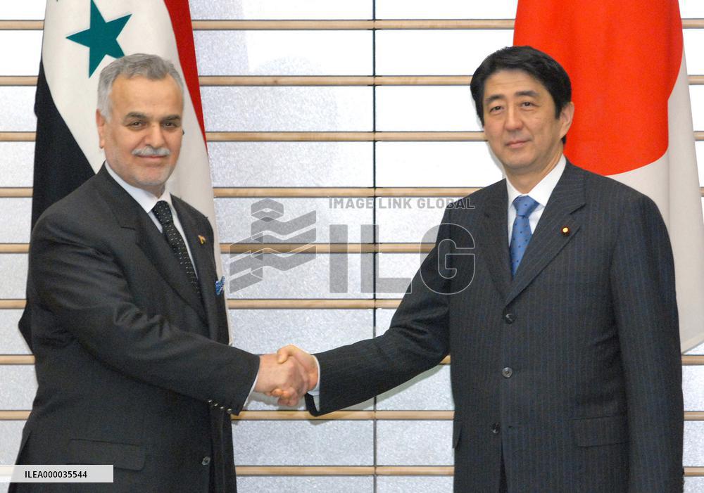 Abe meets with Iraqi Vice President