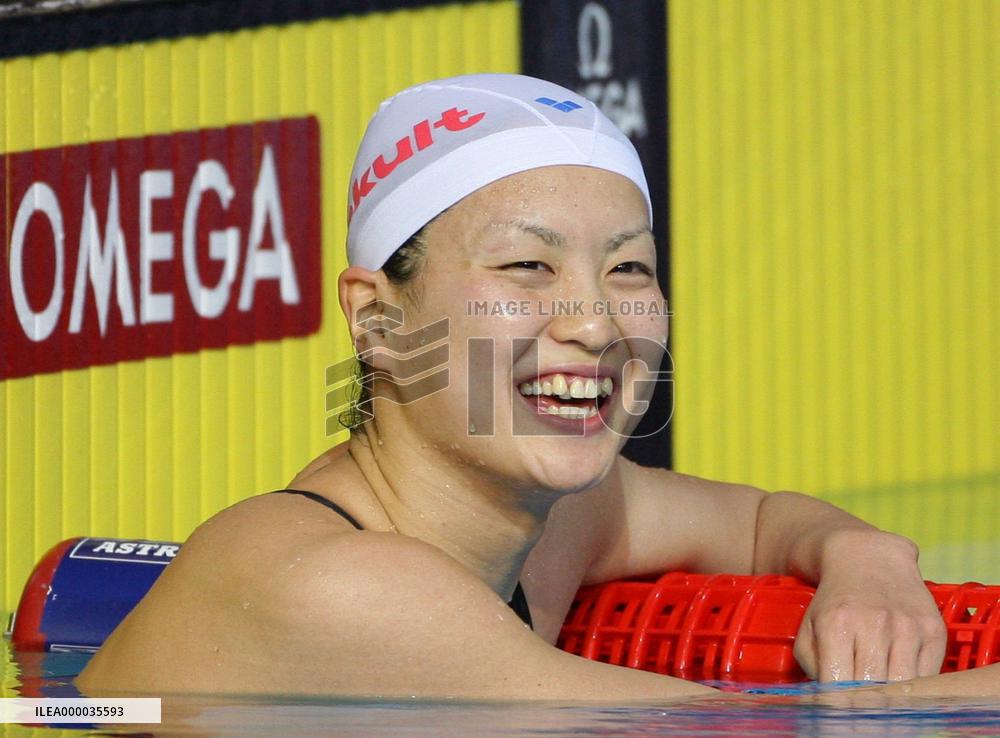 Shibata sets national record at World Swimming championships