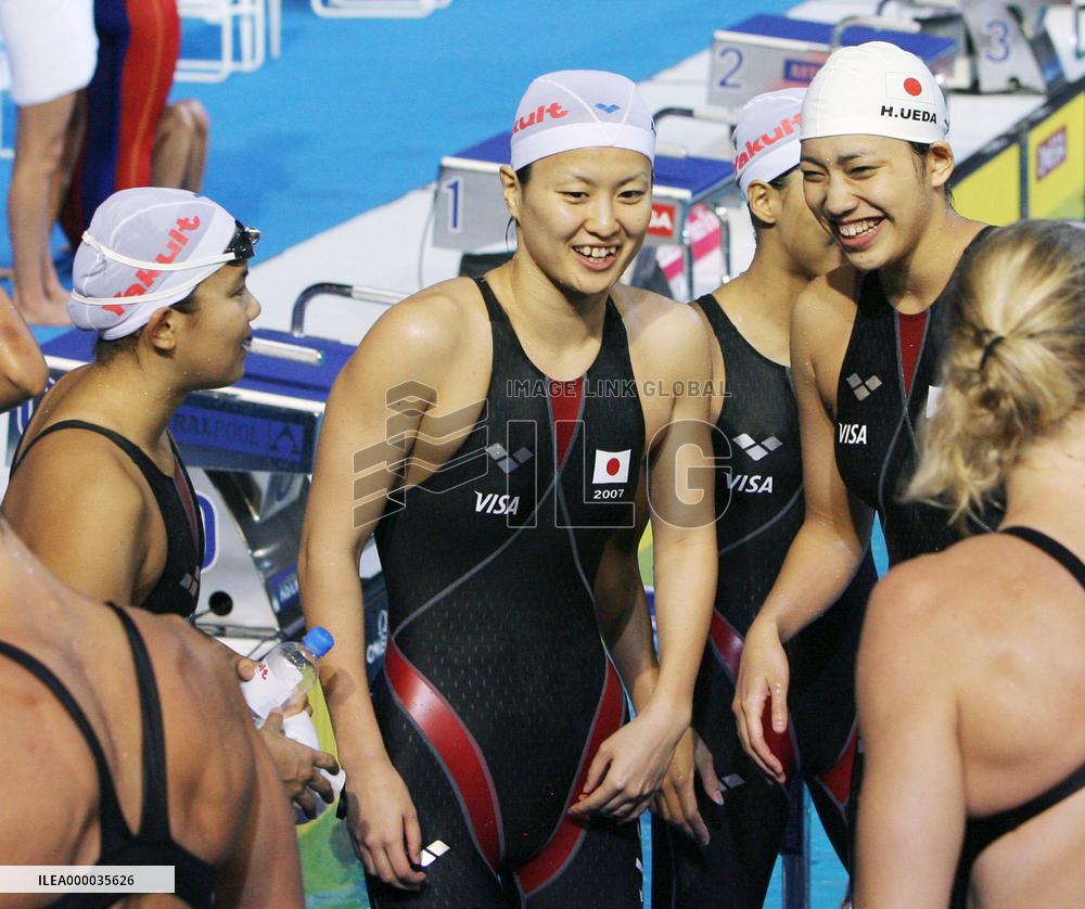 Swimming: Japan team sets national mark in women's 800 relay