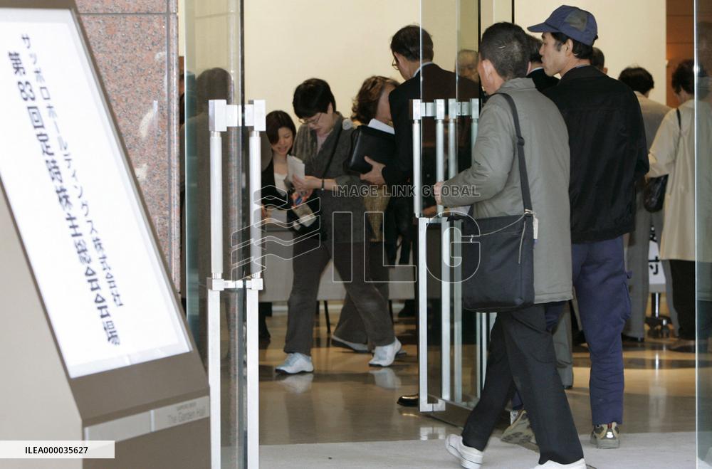 Sapporo's anti-takeover steps approved by shareholders