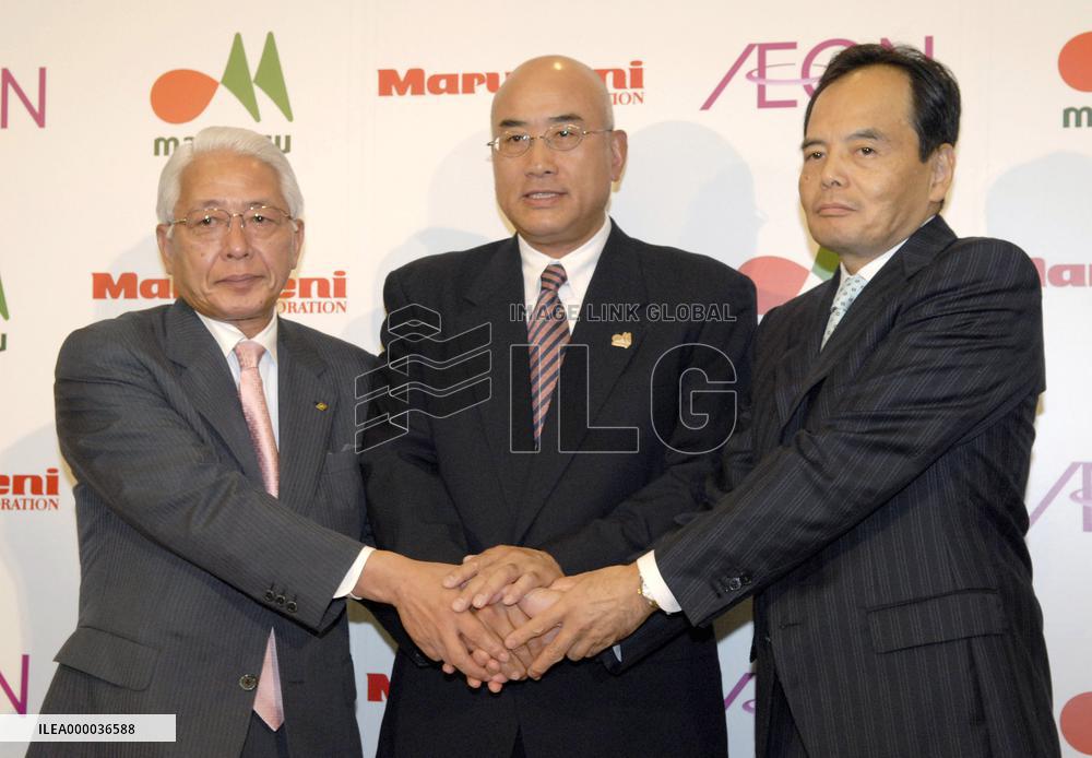 Aeon, Maruetsu, Marubeni to tie up in product buying, distributi