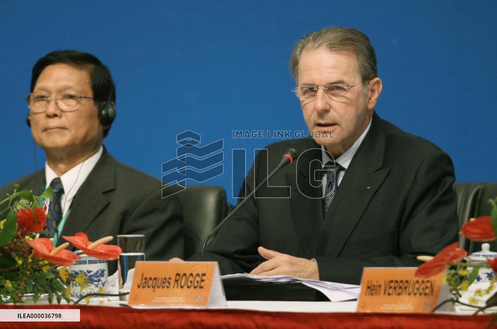 IOC(s Rogge speaks in Beijing
