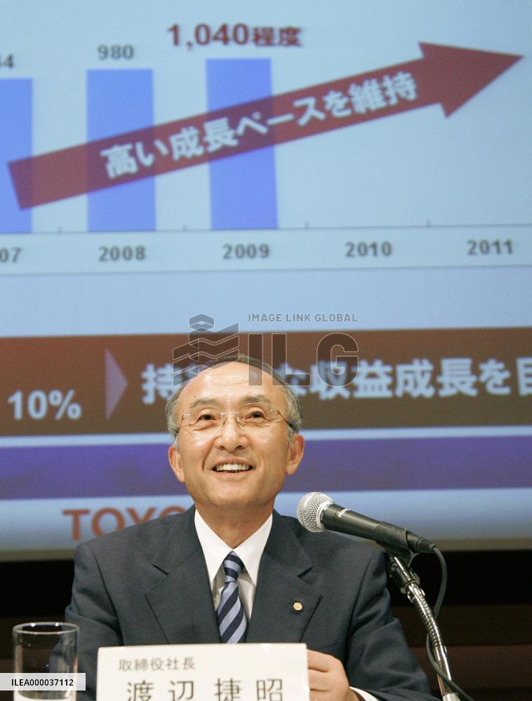 Toyota plans to sell more than 10 million vehicles in 2009