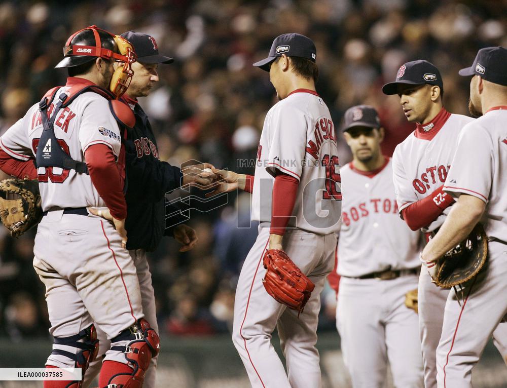 Matsuzaka gets win as Boston nears World Series title