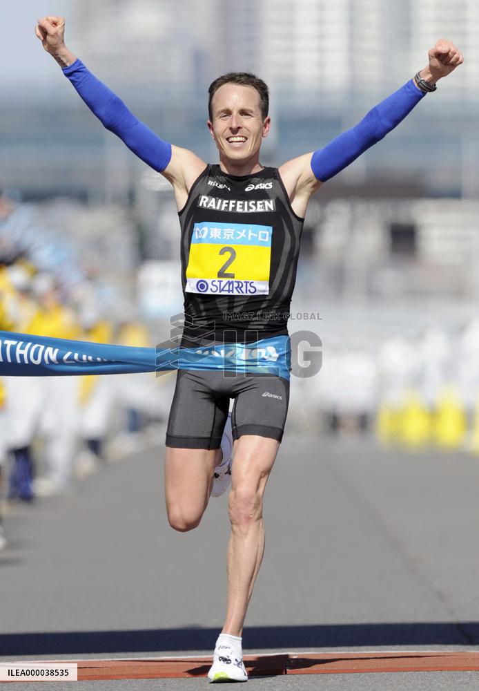 Rothlin wins Tokyo Marathon, Japan's Fujiwara 2nd