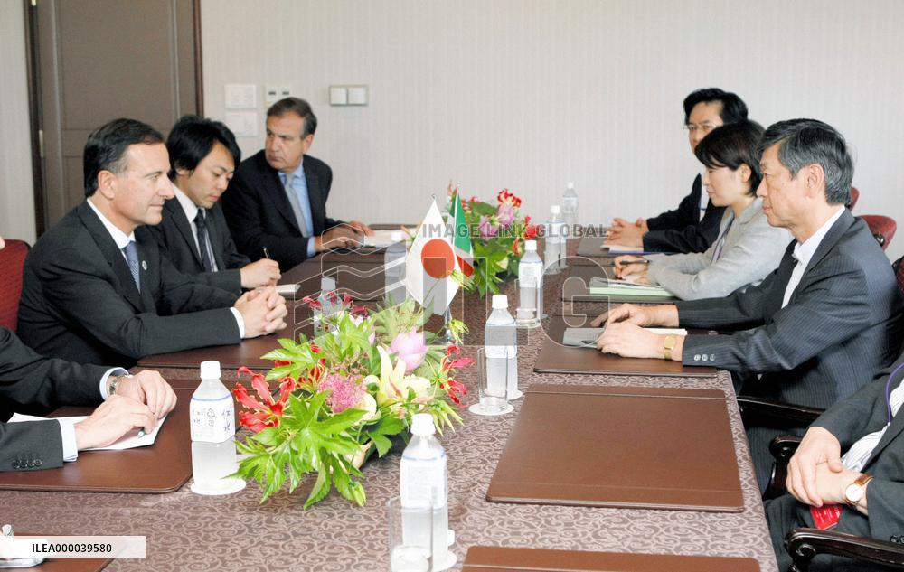 Italy, Japan foreign ministers hold bilateral talks in Kyoto