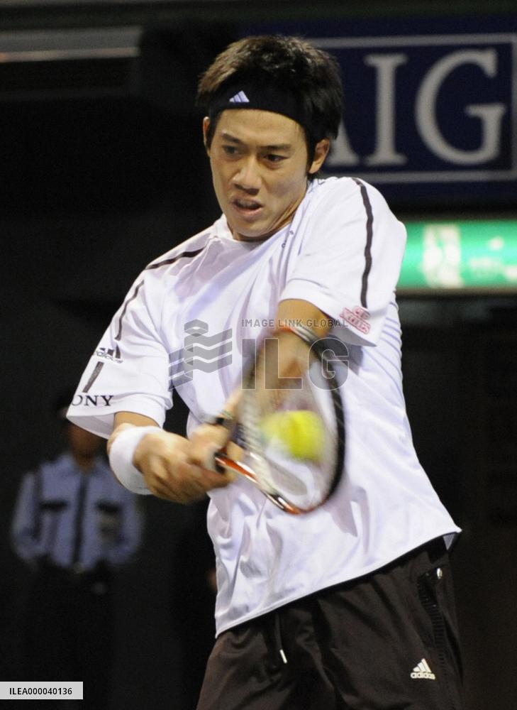 Nishikori through to 2nd round at Japan Open tennis