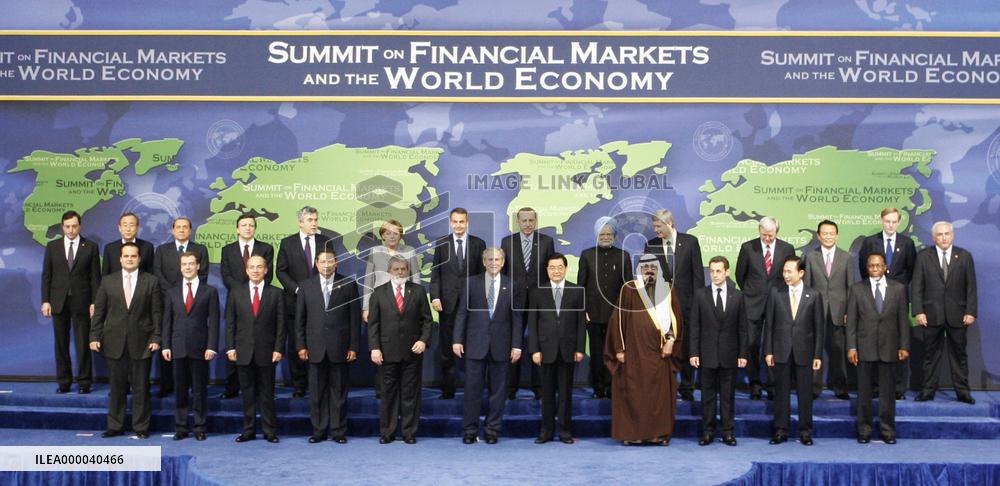 World leaders meet for financial summit