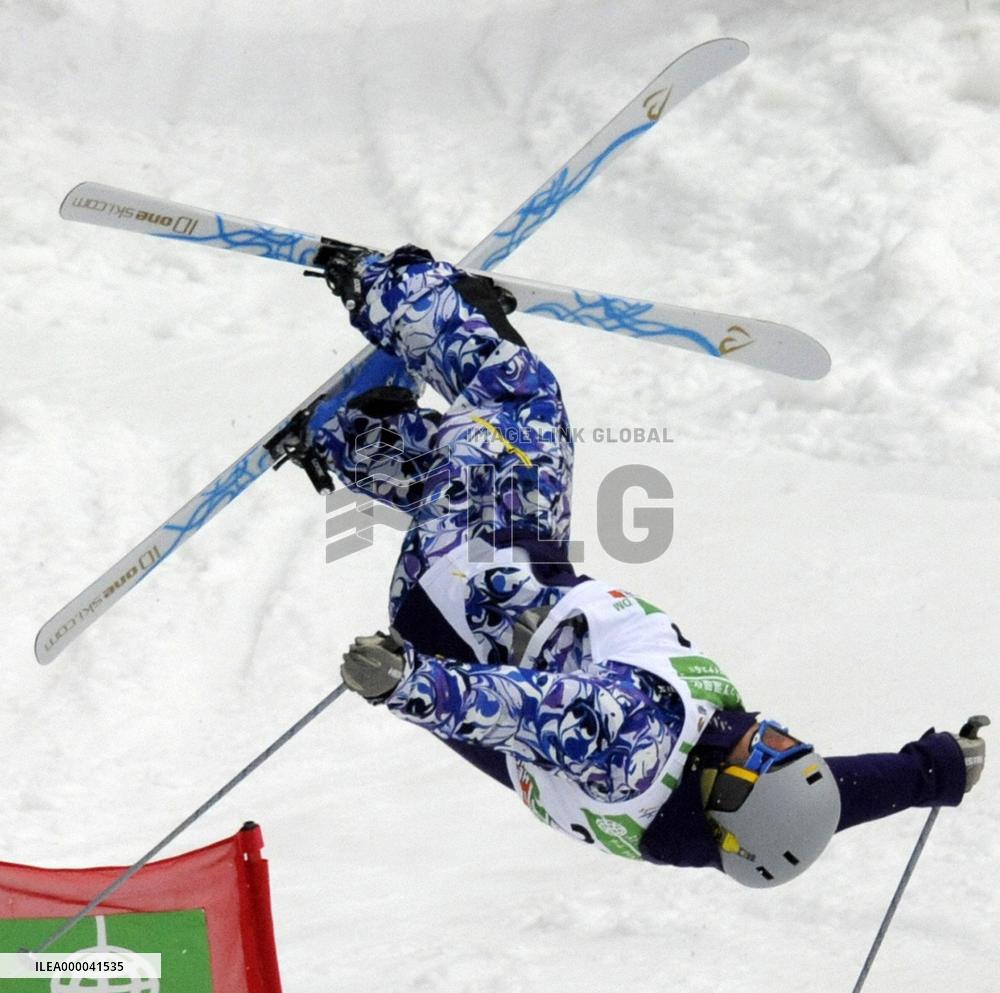 Nishi comes in 2nd in men's dual moguls at world championships