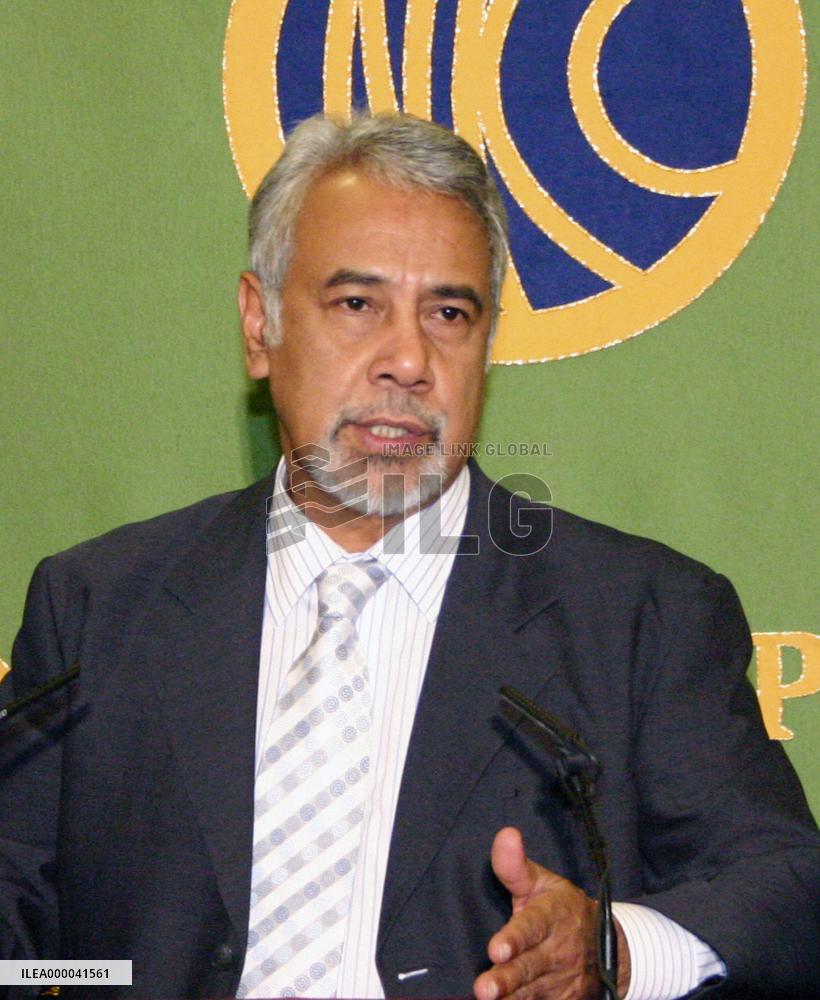 East Timorese Prime Minister Gusmao in Tokyo