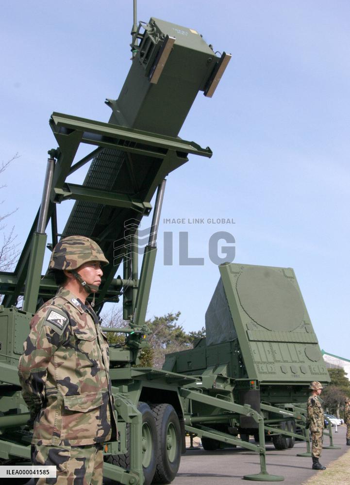 ASDF shows off PAC-3 missile launcher, radar at Gifu base