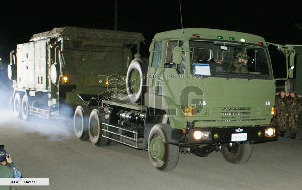 Japan begins deploying Patriot missiles ahead of rocket launch