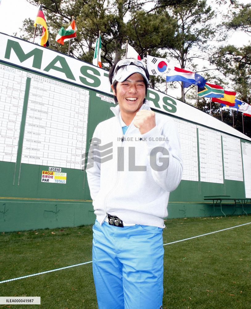 Ishikawa ready for Masters golf tournament in Augusta