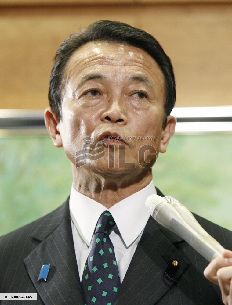 Aso admits responsibility for appointment of Konoike
