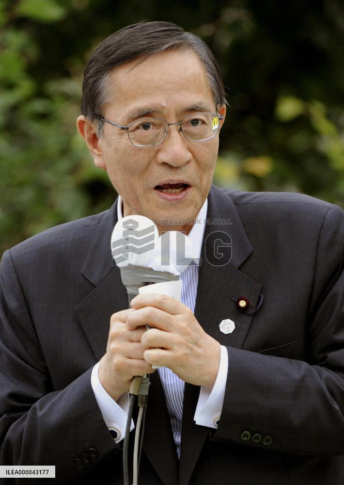 Hosoda calls for voters' support in Tokyo assembly election