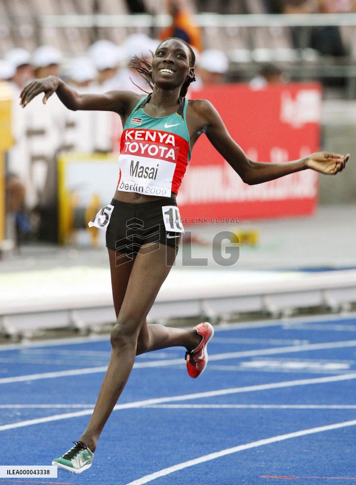 Kenya's Masai wins women's 10,000 meters at world athletics c'shi