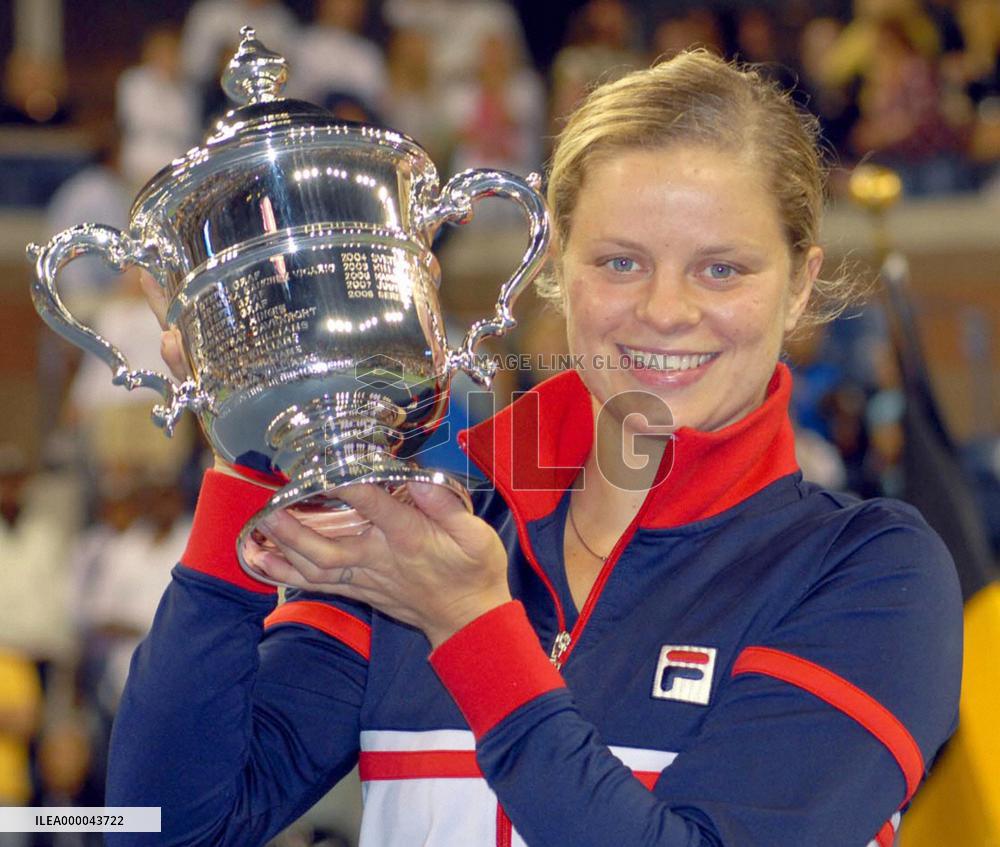Clijsters wins U.S. Open tennis