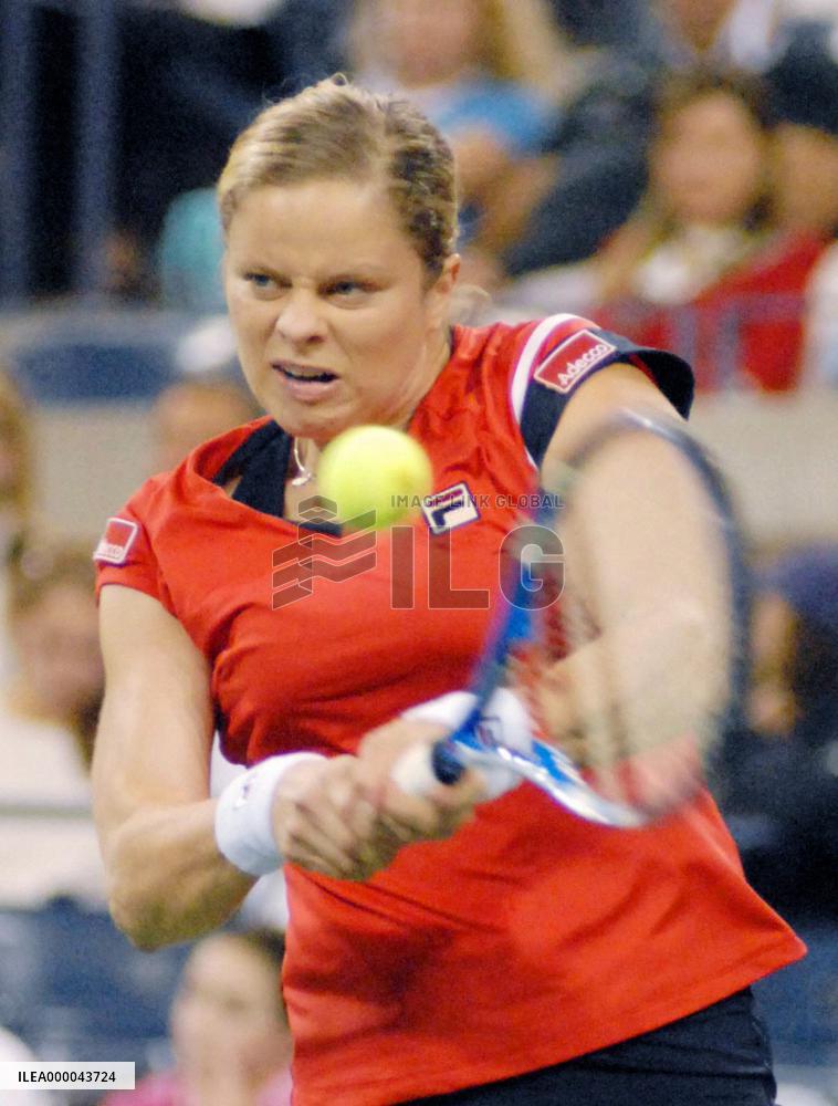 Clijsters wins U.S. Open tennis