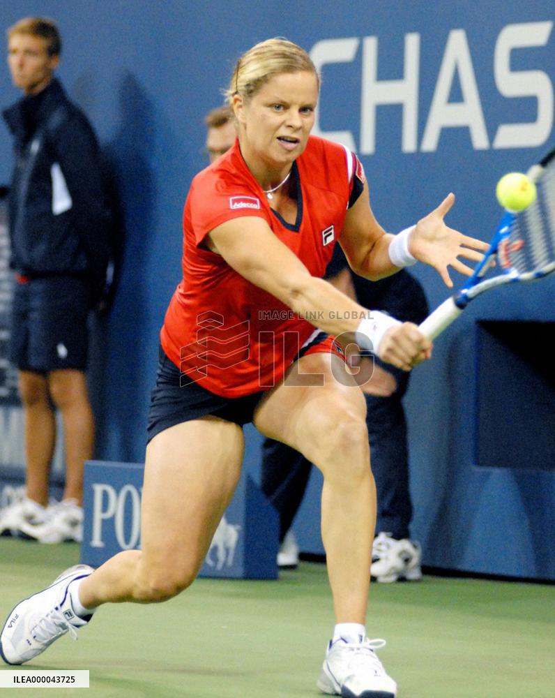 Clijsters wins U.S. Open tennis