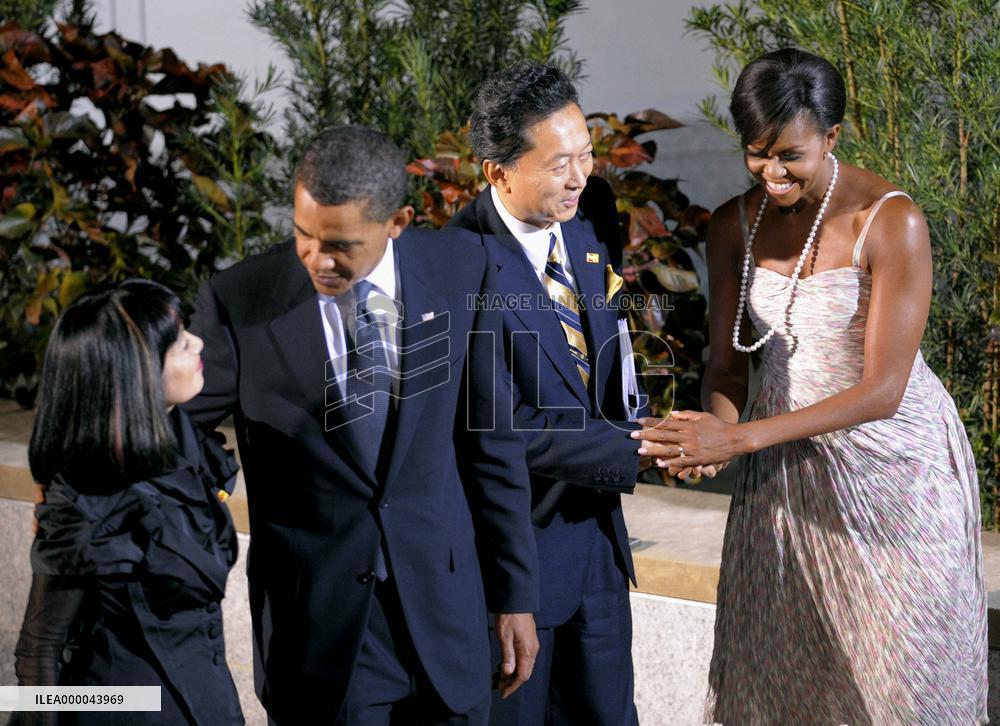 Hatoyamas, Obamas meet in Pittsburgh