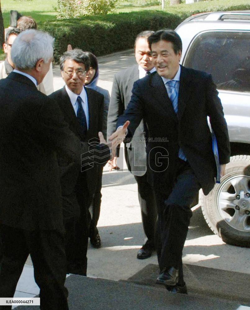 Japan Foreign Minister Okada in Kabul
