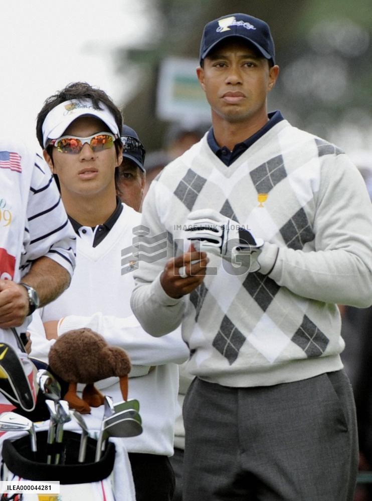Ishikawa, Woods play Presidents Cup