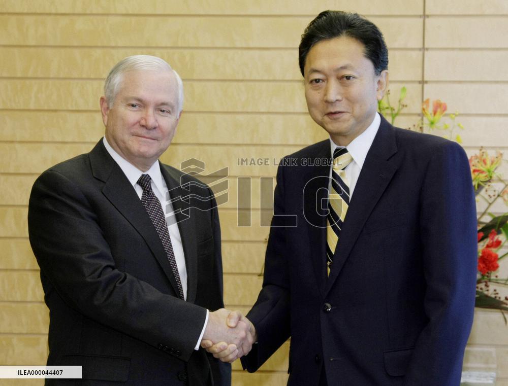Gates meets Hatoyama, defense chief over Futemma, Afghanistan