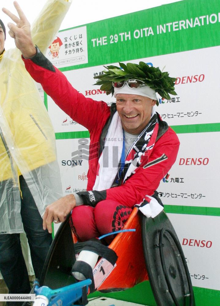 Swiss Frei wins Oita wheelchair marathon