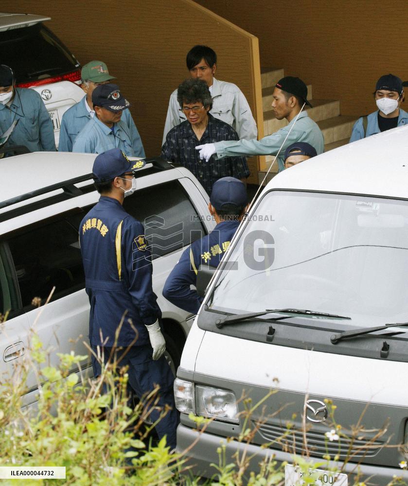 Okinawa police search U.S. serviceman's home