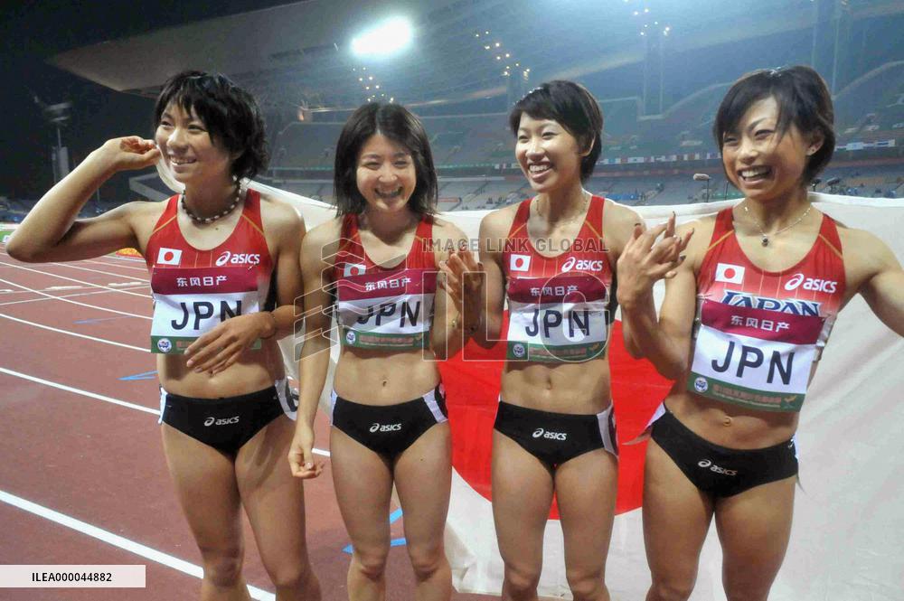 Japan claims relay double at Asian c'ships