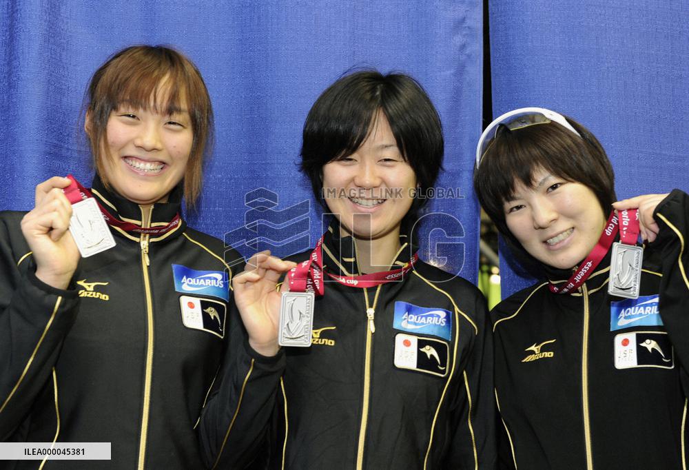 Japan's women win team pursuit silver at World Cup meet