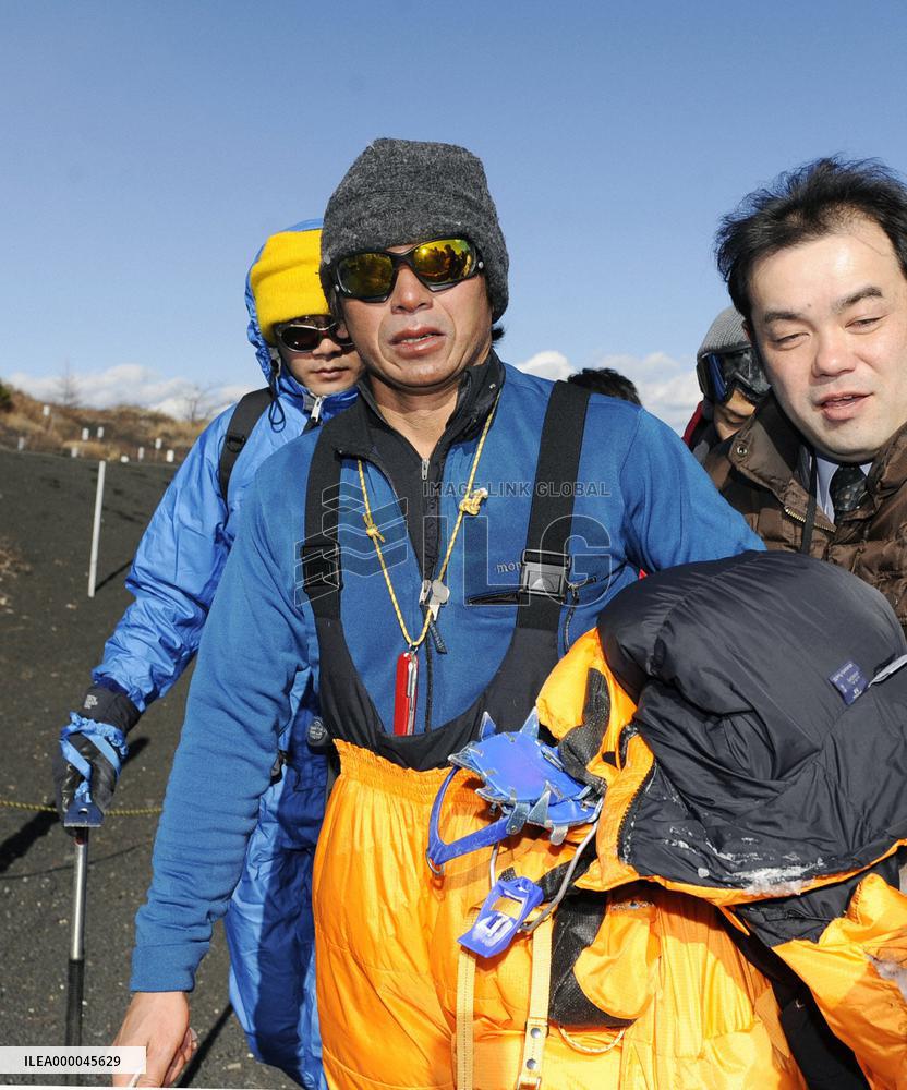 Racing driver Katayama in Mt. Fuji accident