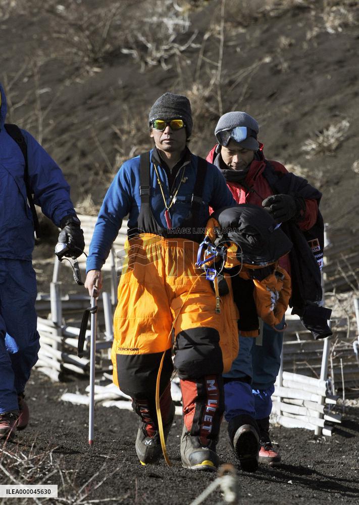 Racing driver Katayama in Mt. Fuji accident