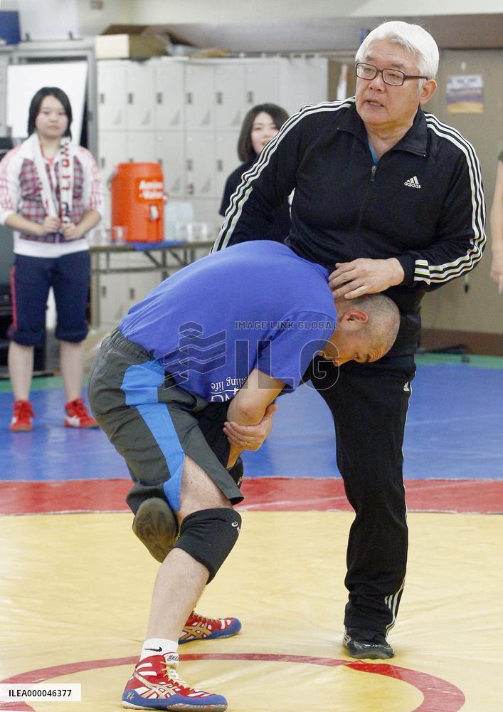 Ex-Olympian Ota teaches wrestling at Tokyo's Waseda University