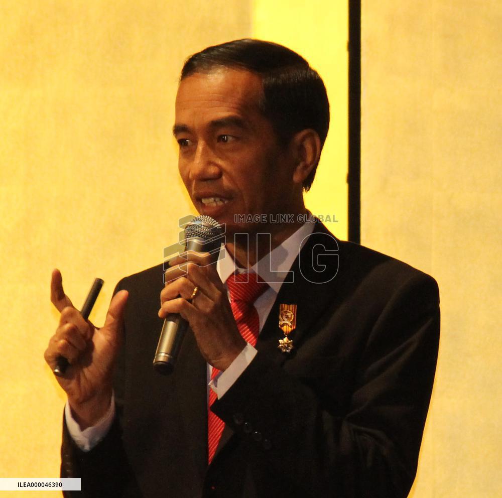 Indonesian President Jokowi at Tokyo business forum