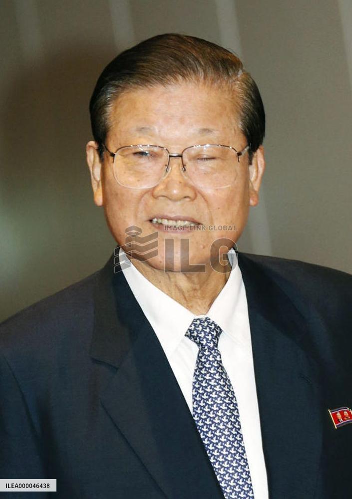 Photo of pro-Pyongyang group Chongryon's leader Ho Jong Man